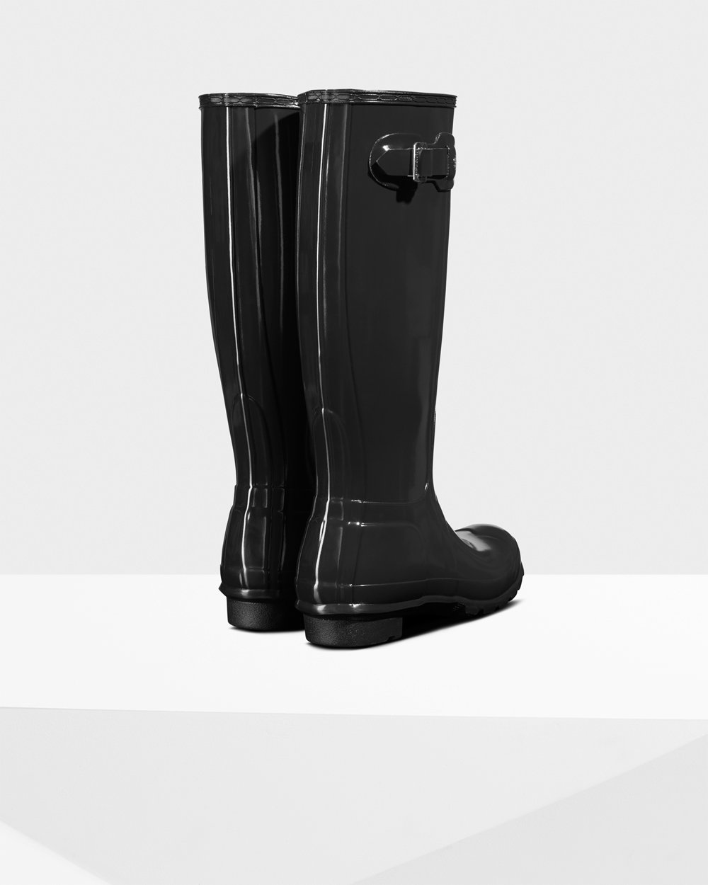 Hunter Mujer Original Gloss - Botas de Lluvia Negras - 071-JCDSFH